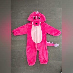 Pink Dragon Kids One Piece Costume